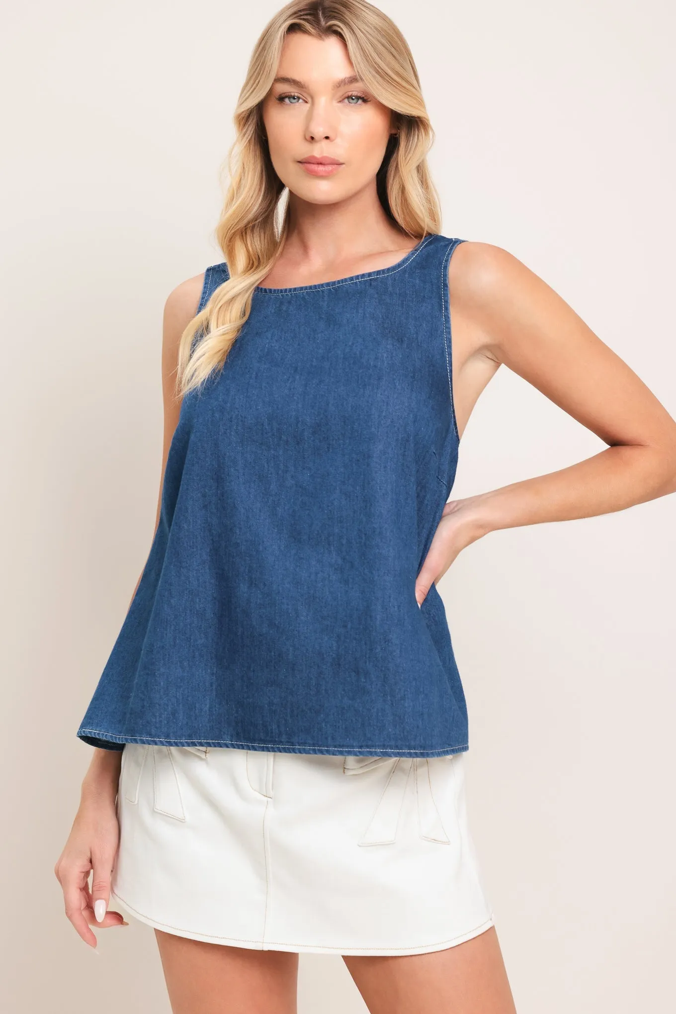 Washed Flow Woven Top sold by Zulily