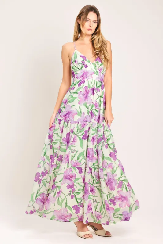 Garden Sweetheart Woven Maxi Dress made by Flying Tomato