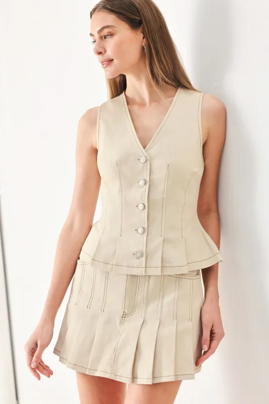 Soft Power Woven Vest made by Flying Tomato