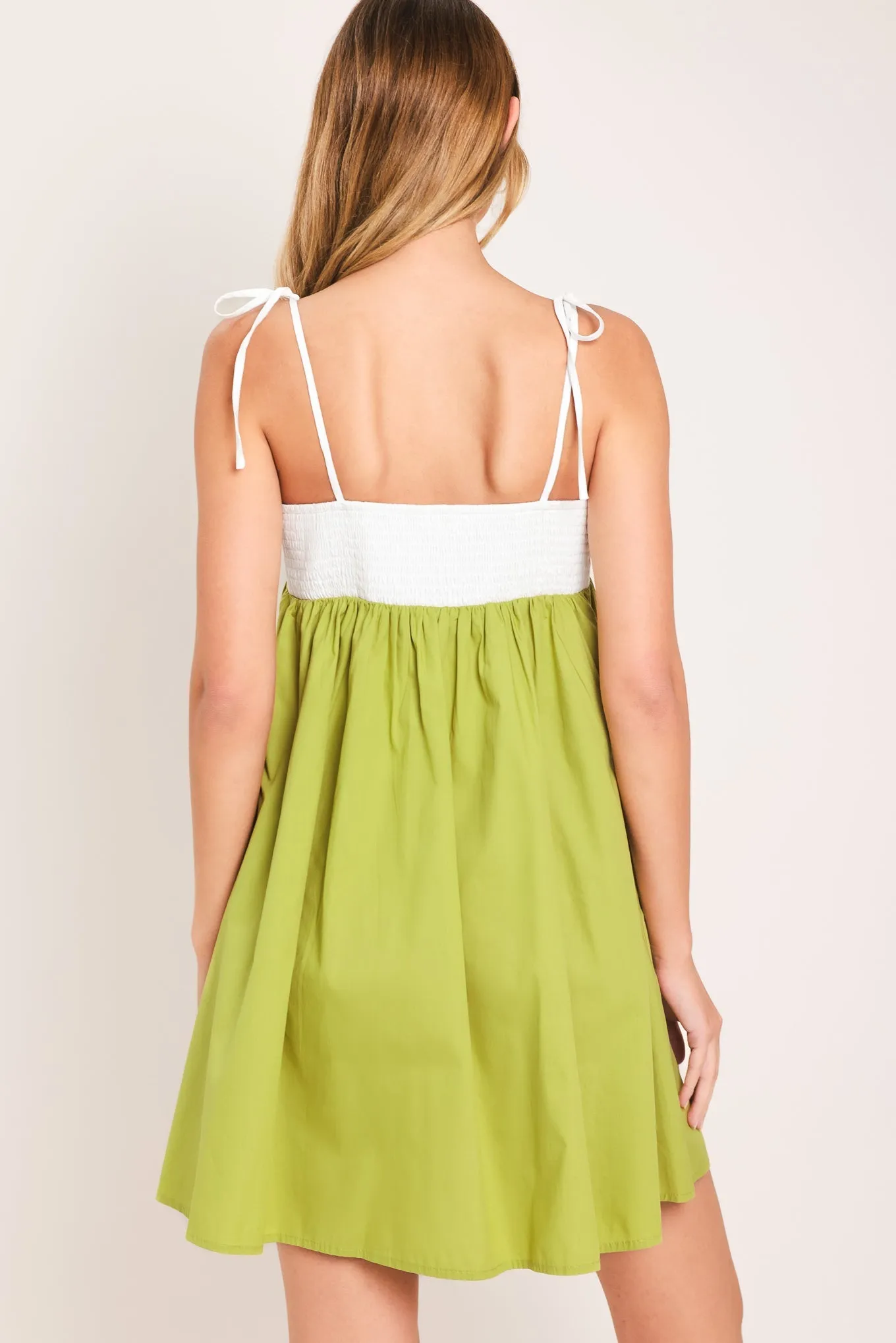 Playful Lime Woven Mini Dress sold by Zulily product image thumbnail 2