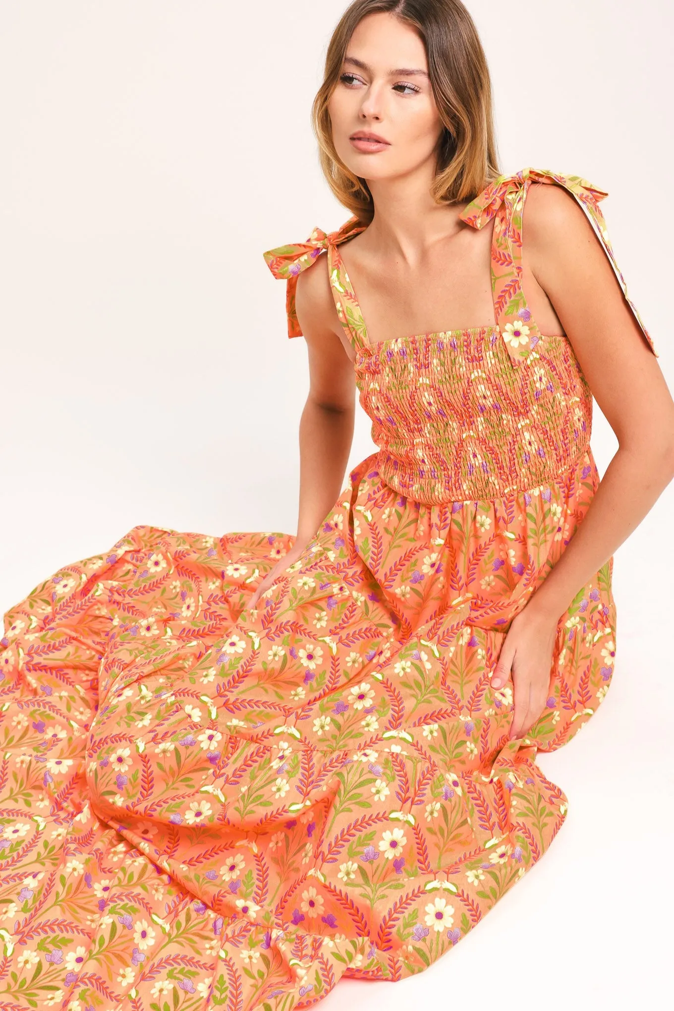 Sunkiss Floral Woven Maxi Dress sold by Zulily product image thumbnail 4