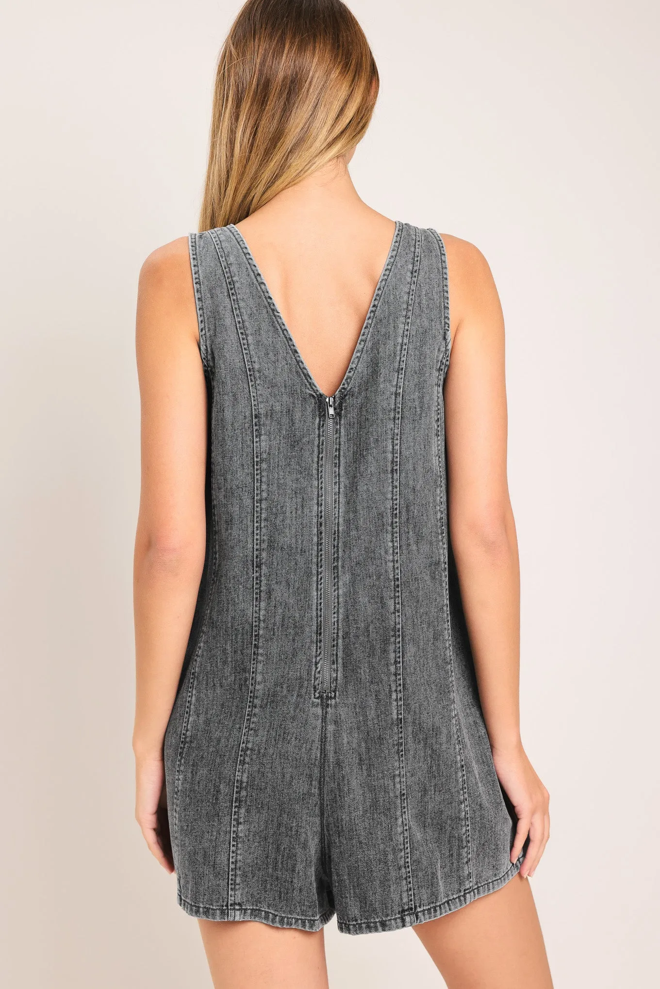Cool Sweet Lightweight Denim Romper sold by Zulily product image thumbnail 2