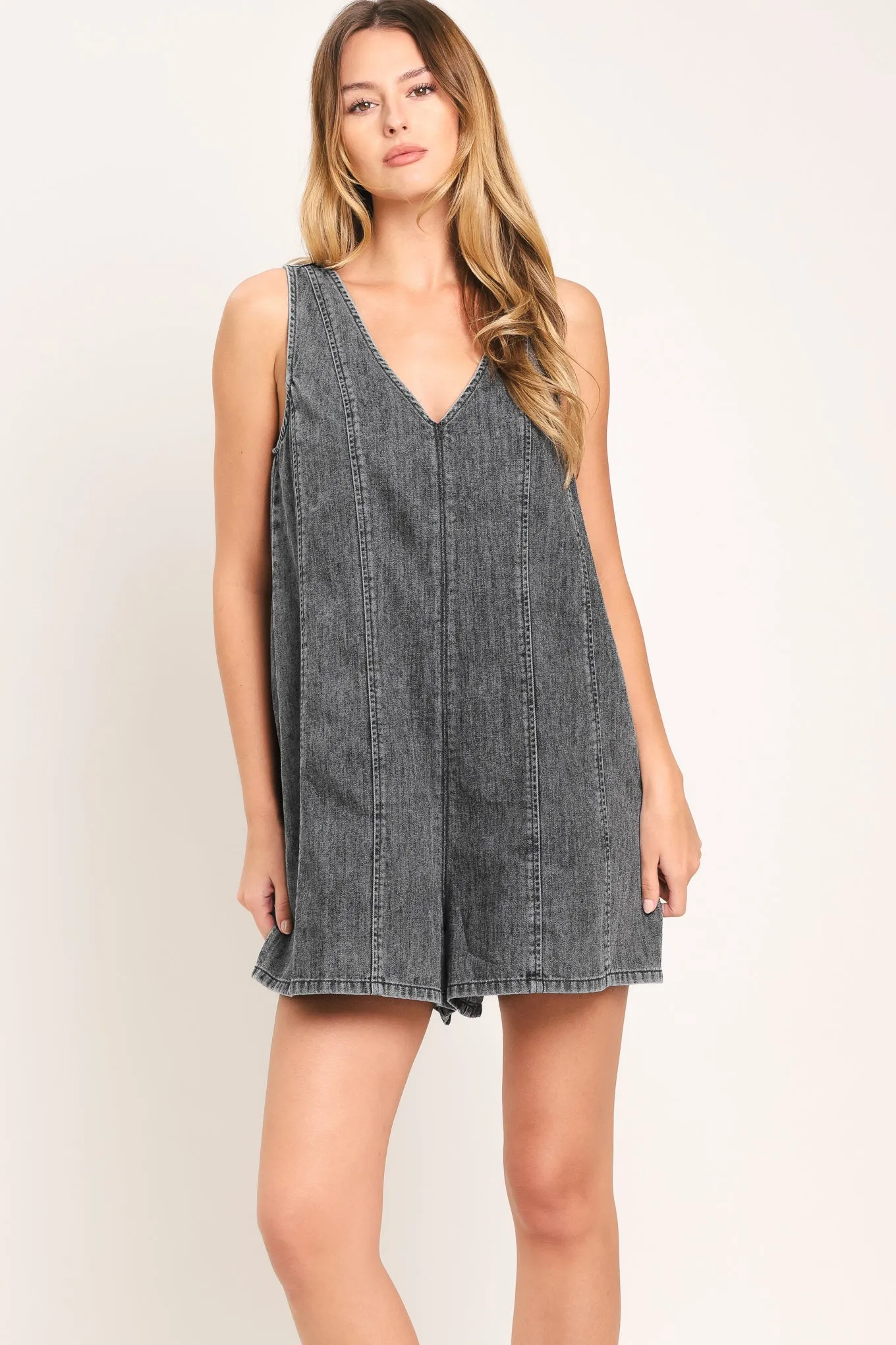 Cool Sweet Lightweight Denim Romper sold by Zulily