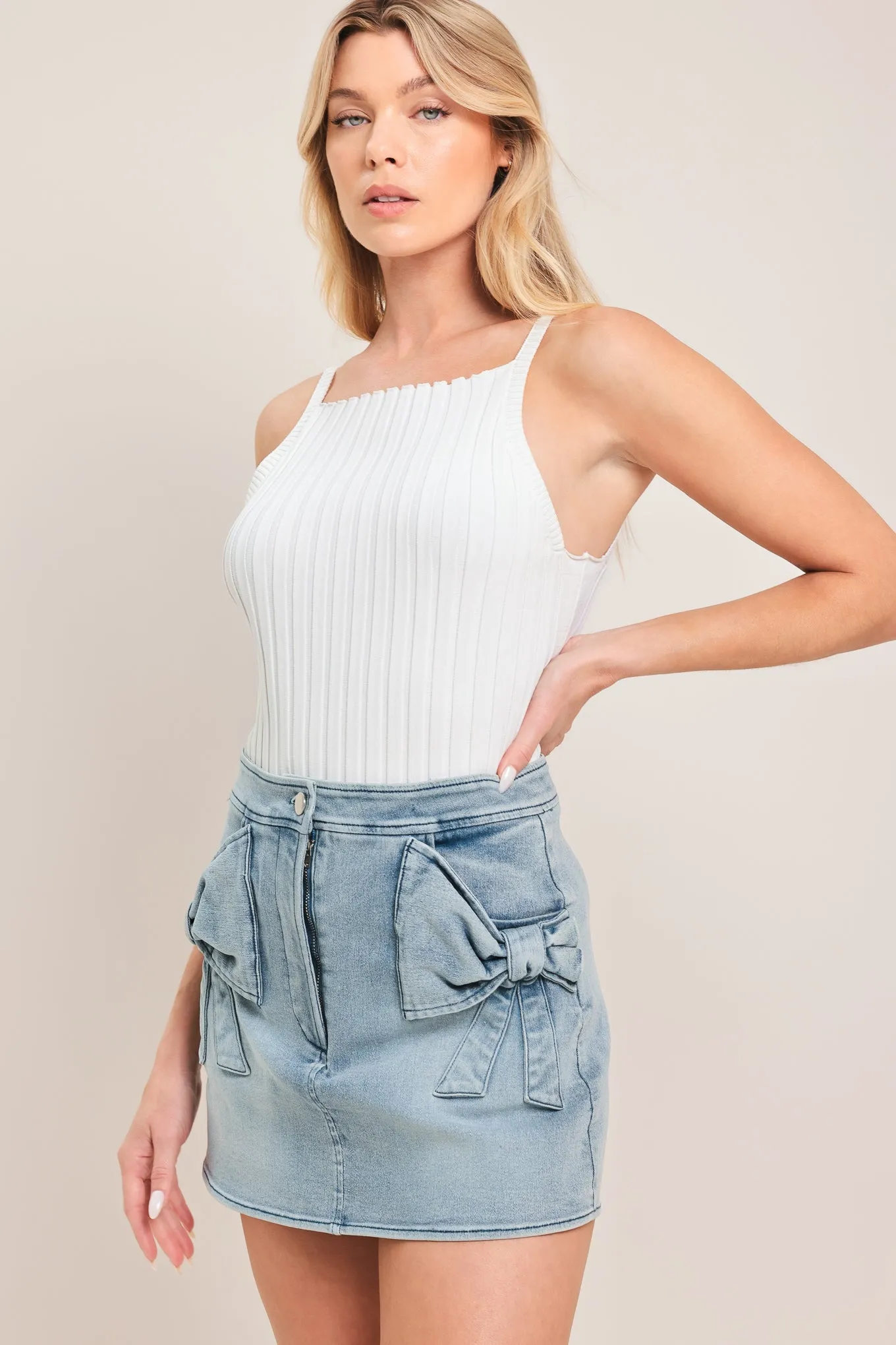 Cute Moment Denim Skort sold by Zulily product image thumbnail 4