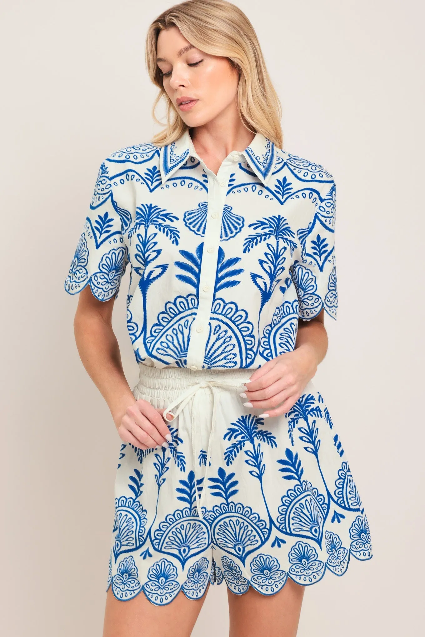 Coastline Palm Woven Shorts sold by Zulily product image thumbnail 5