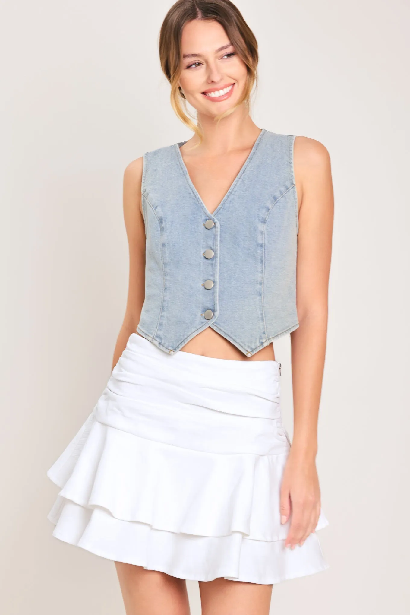 Cloud Frill Woven Skort sold by Zulily product image thumbnail 4