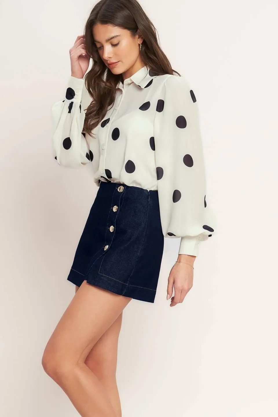 Modern Feminine Denim Skort sold by Zulily product image thumbnail 4