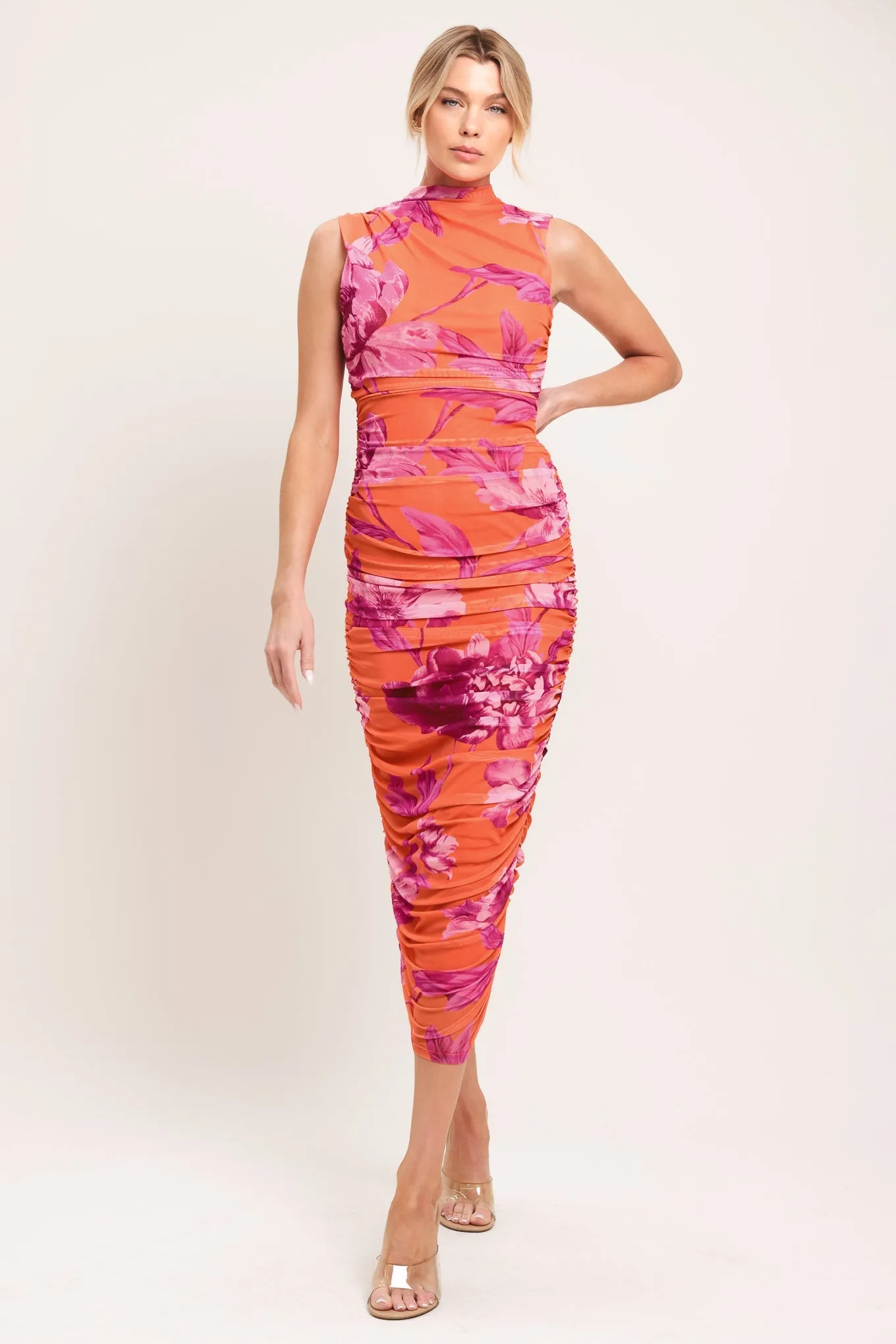 Paradise Glow Power Mesh Midi Dress sold by Zulily