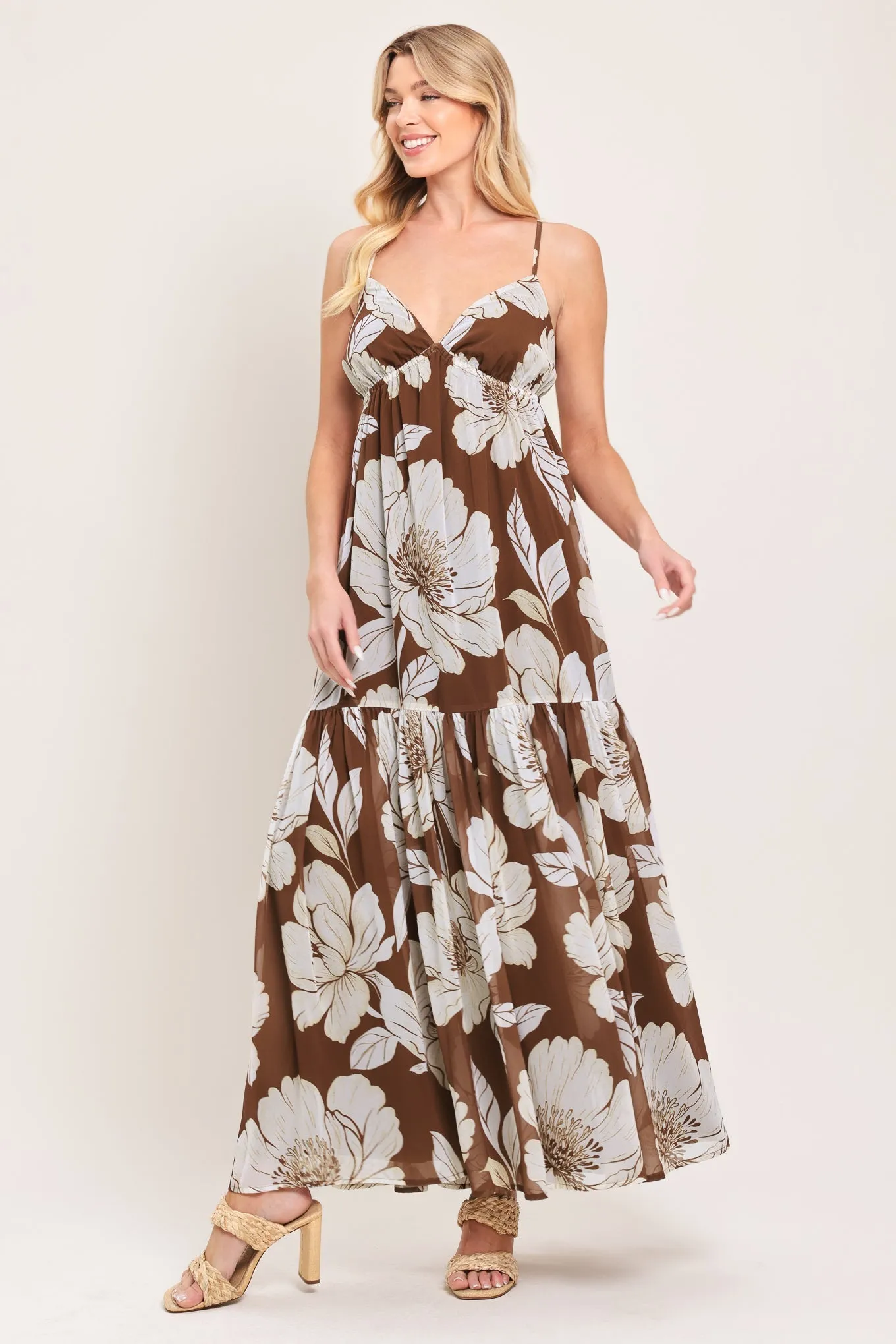 Desert Bloom Woven Maxi Dress sold by Zulily