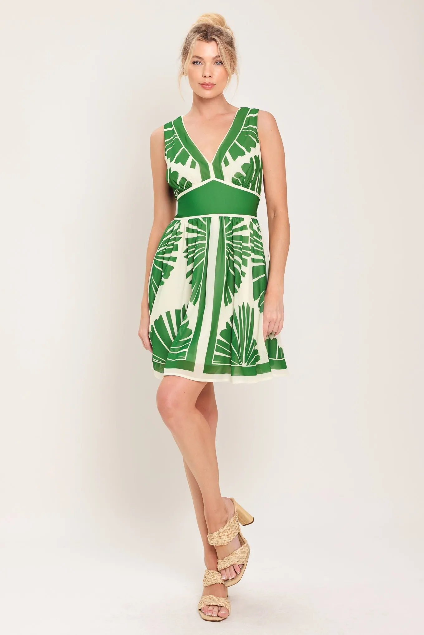 Palm Breeze Woven Mini Dress sold by Zulily product image thumbnail 3
