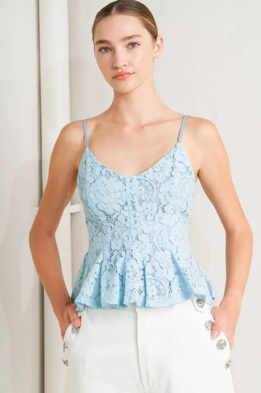 Purely Romantic Woven Lace Cami Top made by Flying Tomato