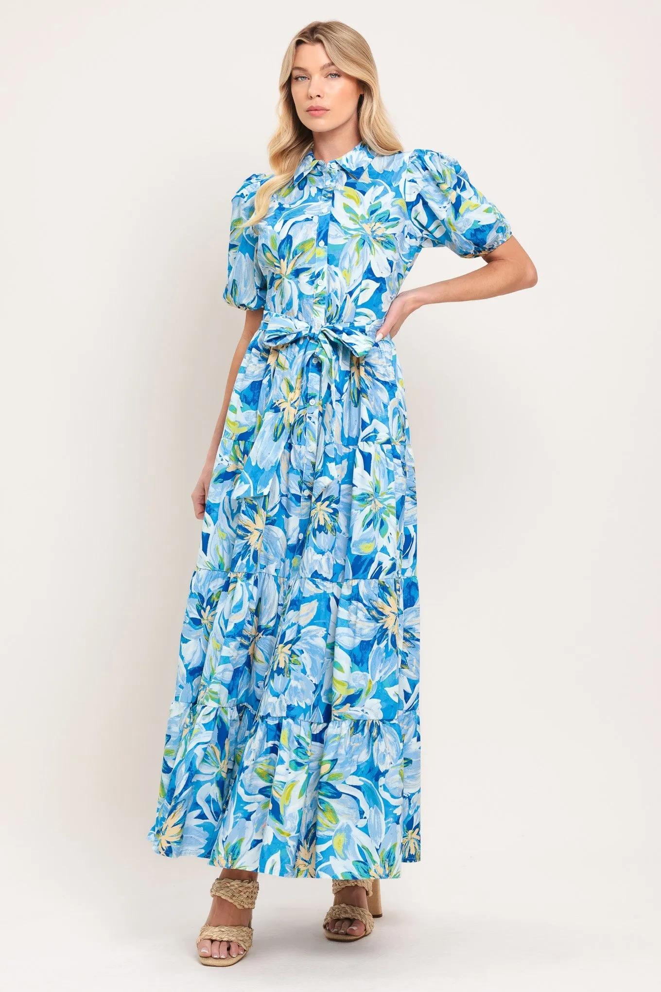 Ocean Garden Woven Midi Dress sold by Zulily product image thumbnail 3
