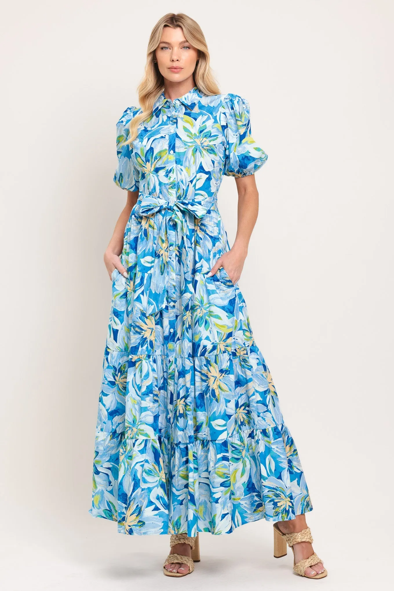 Ocean Garden Woven Midi Dress sold by Zulily
