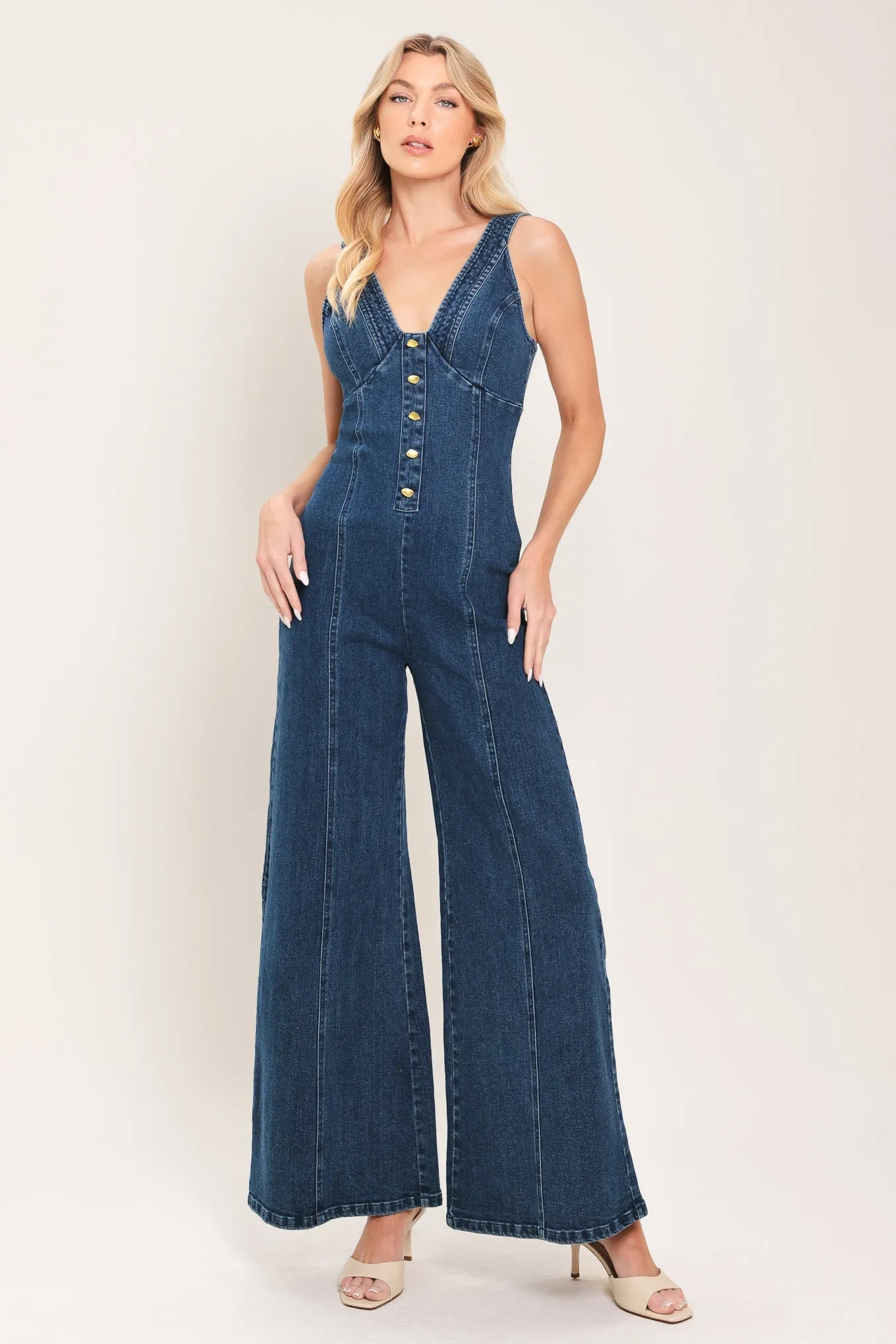 Urban Indigo Denim Jumpsuit sold by Zulily product image thumbnail 2