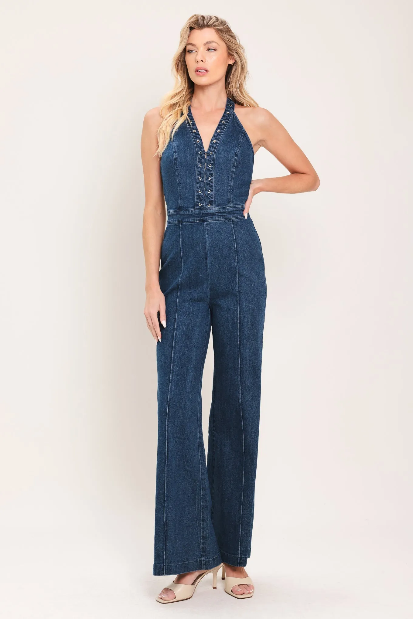 Blue Reverie Denim Jumpsuit sold by Zulily product image thumbnail 3