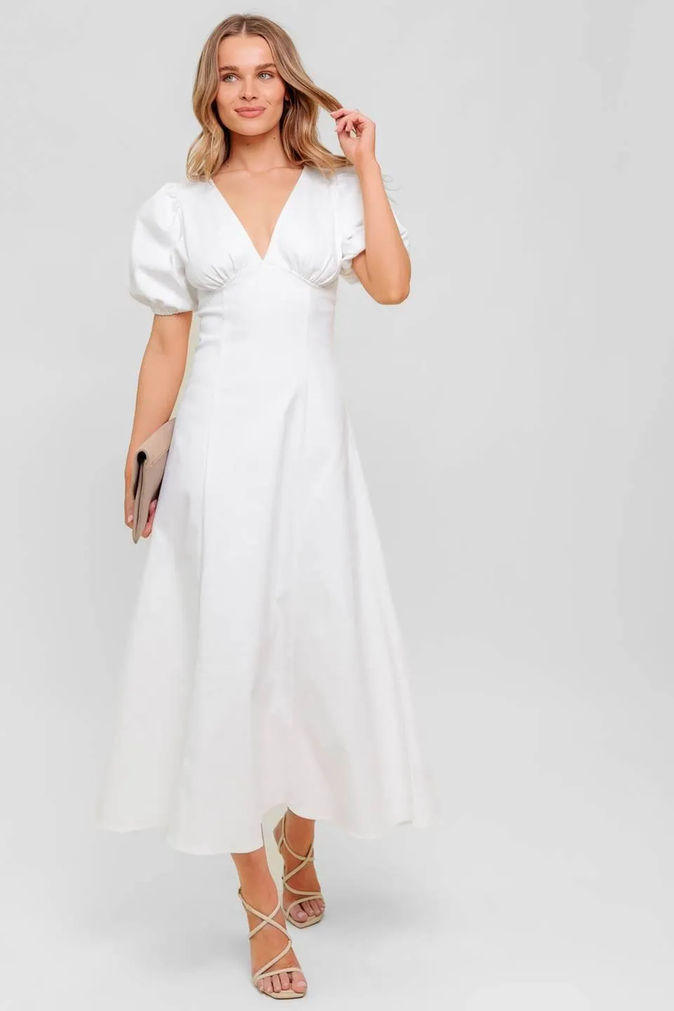 Secret Vine Glow Woven Twill Midi Dress sold by Zulily product image thumbnail 4