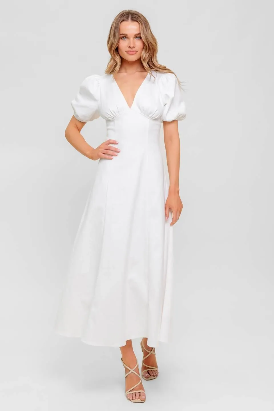Secret Vine Glow Woven Twill Midi Dress sold by Zulily