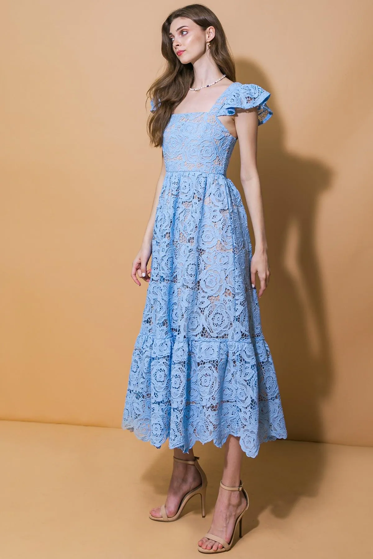Still Thinking Lace Midi Dress sold by Zulily product image thumbnail 5