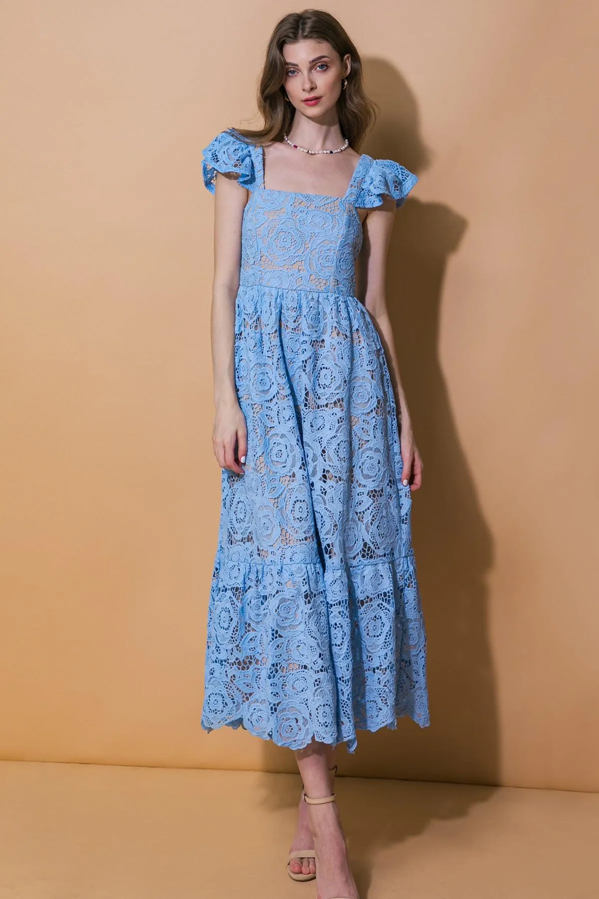 Still Thinking Lace Midi Dress sold by Zulily product image thumbnail 2