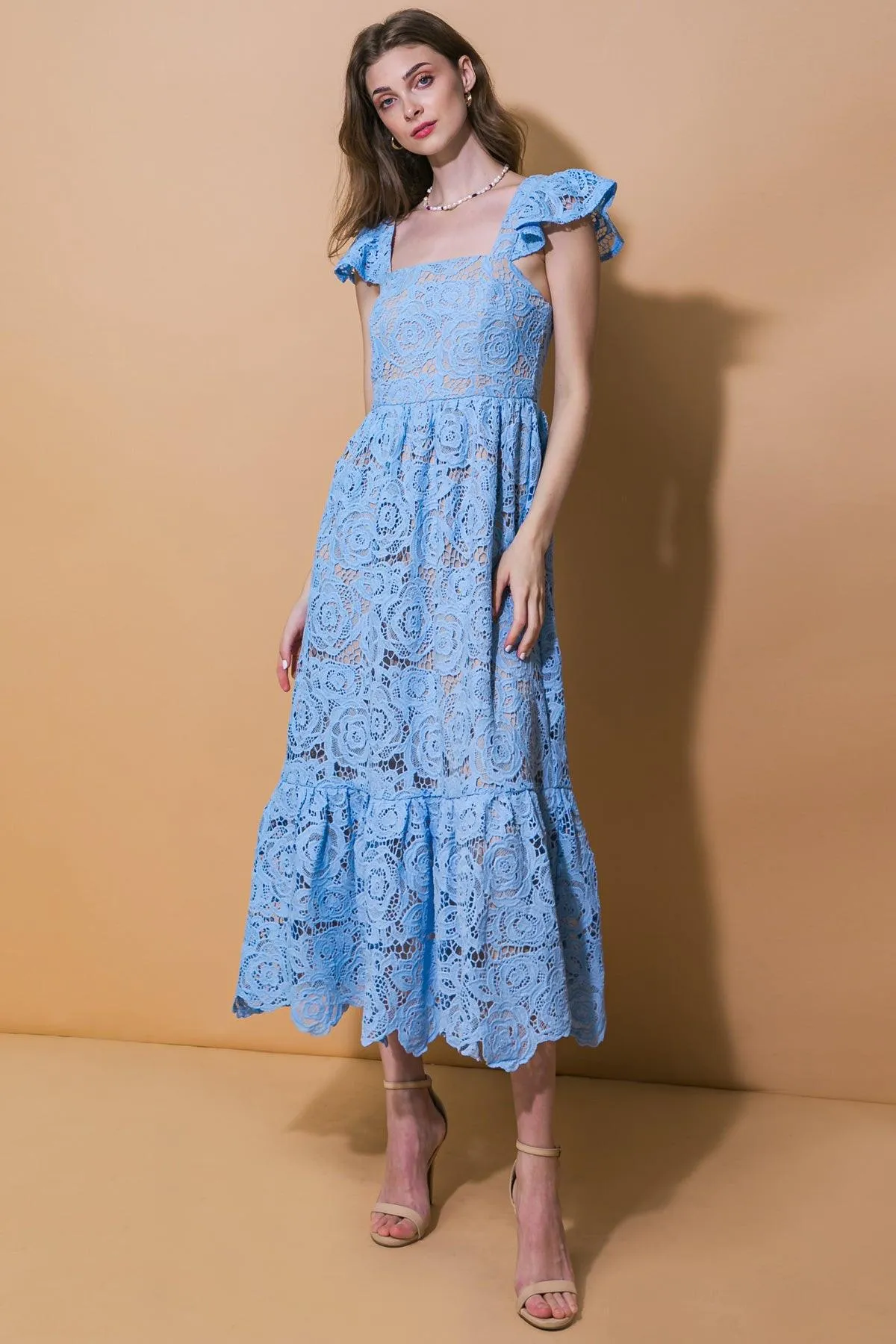 Still Thinking Lace Midi Dress sold by Zulily product image thumbnail 4