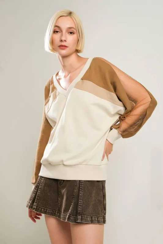 Last Fling Crea, Blocked Top made by Flying Tomato