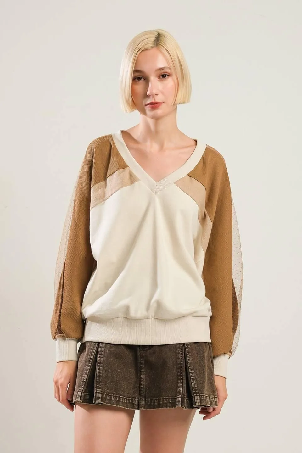Last Fling Crea, Blocked Top sold by Zulily product image thumbnail 3