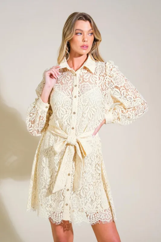 Adore You Lace Mini Dress made by Flying Tomato
