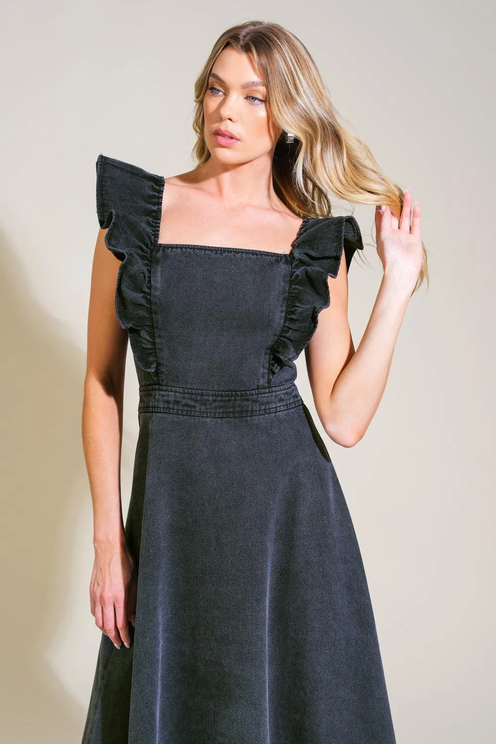 Timeless Charm Denim Midi Dress sold by Zulily product image thumbnail 5