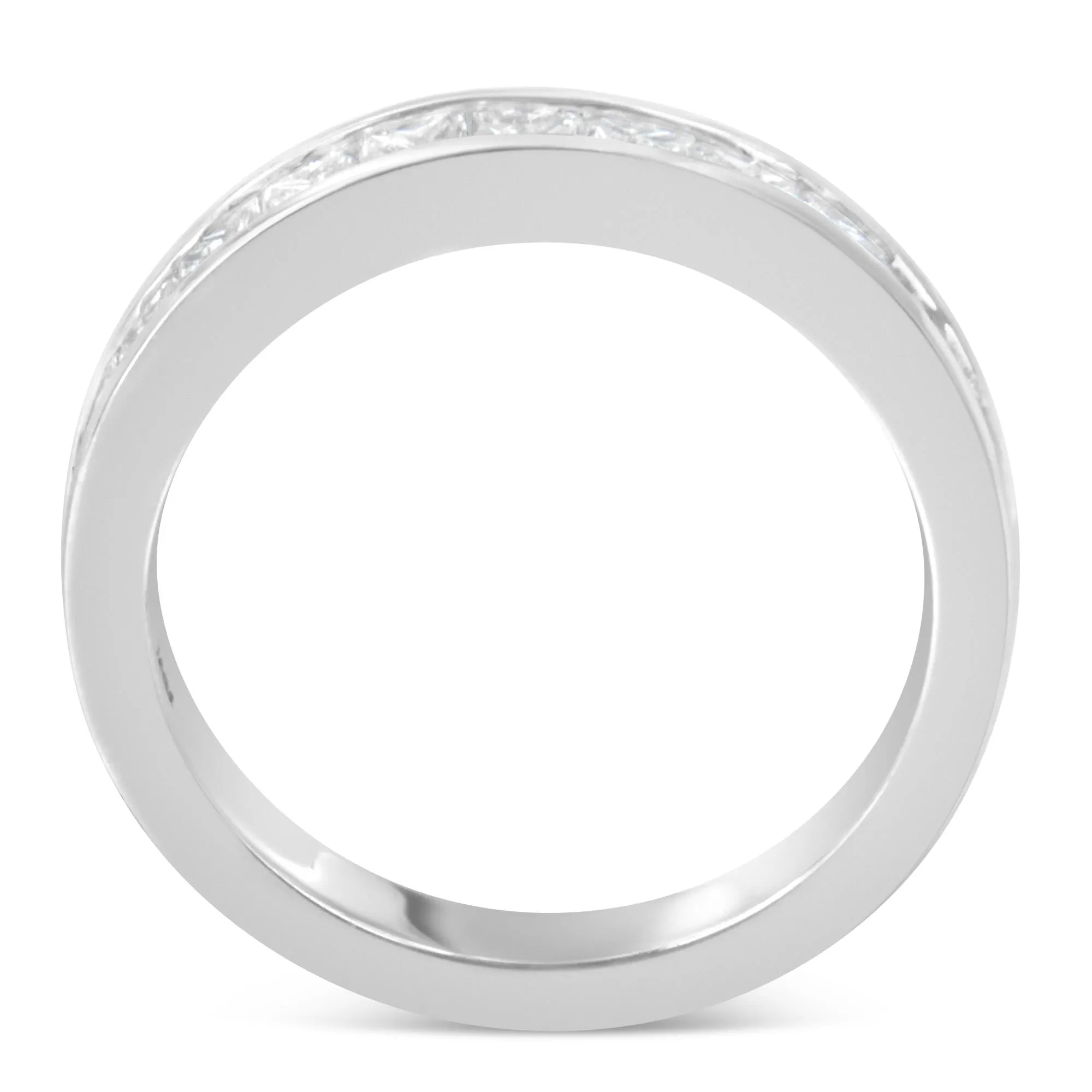 Women's 18K White Gold Princess Cut Diamond Band Ring (1 Cttw, G-H Color, SI1-SI2 Clarity) sold by Zulily product image thumbnail 2