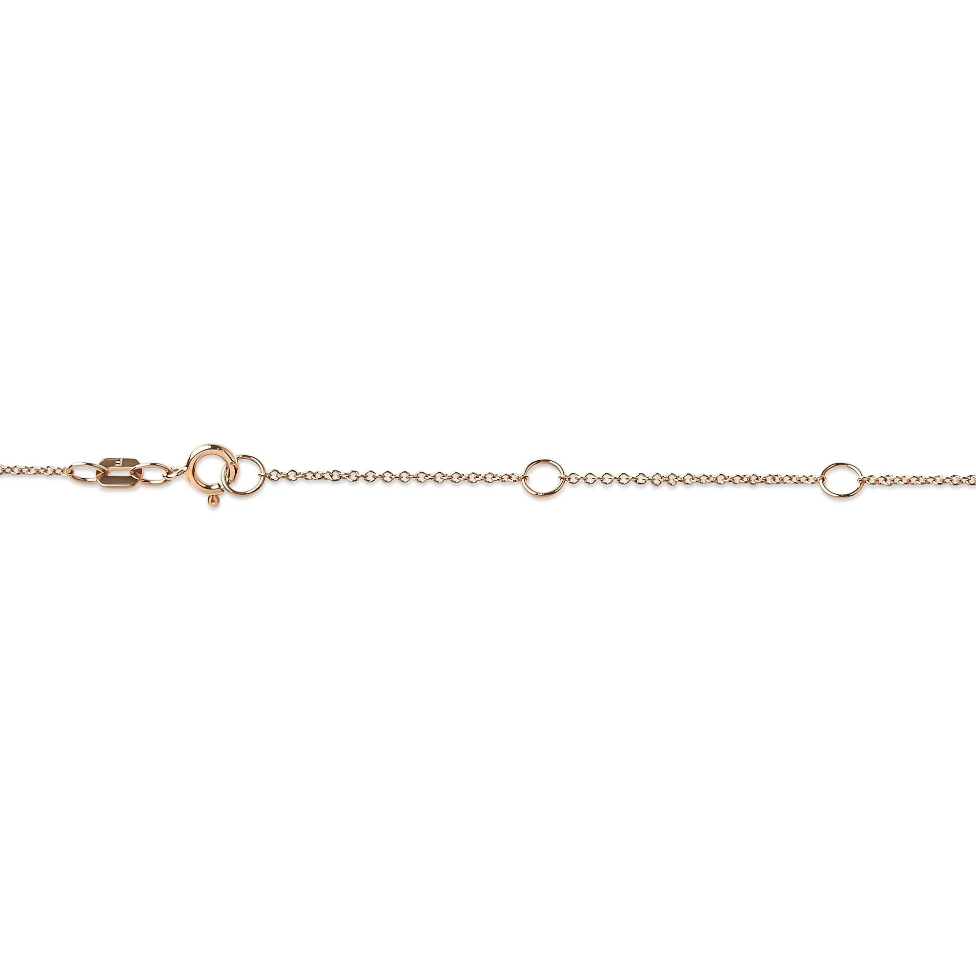 10K Rose Gold 1/2 Carat Round Brilliant-Cut Diamond Modern Bezel-Set Solitaire 16"-18" Pendant Necklace (H-I Color, SI2-I1 Clarity) sold by Zulily product image thumbnail 5