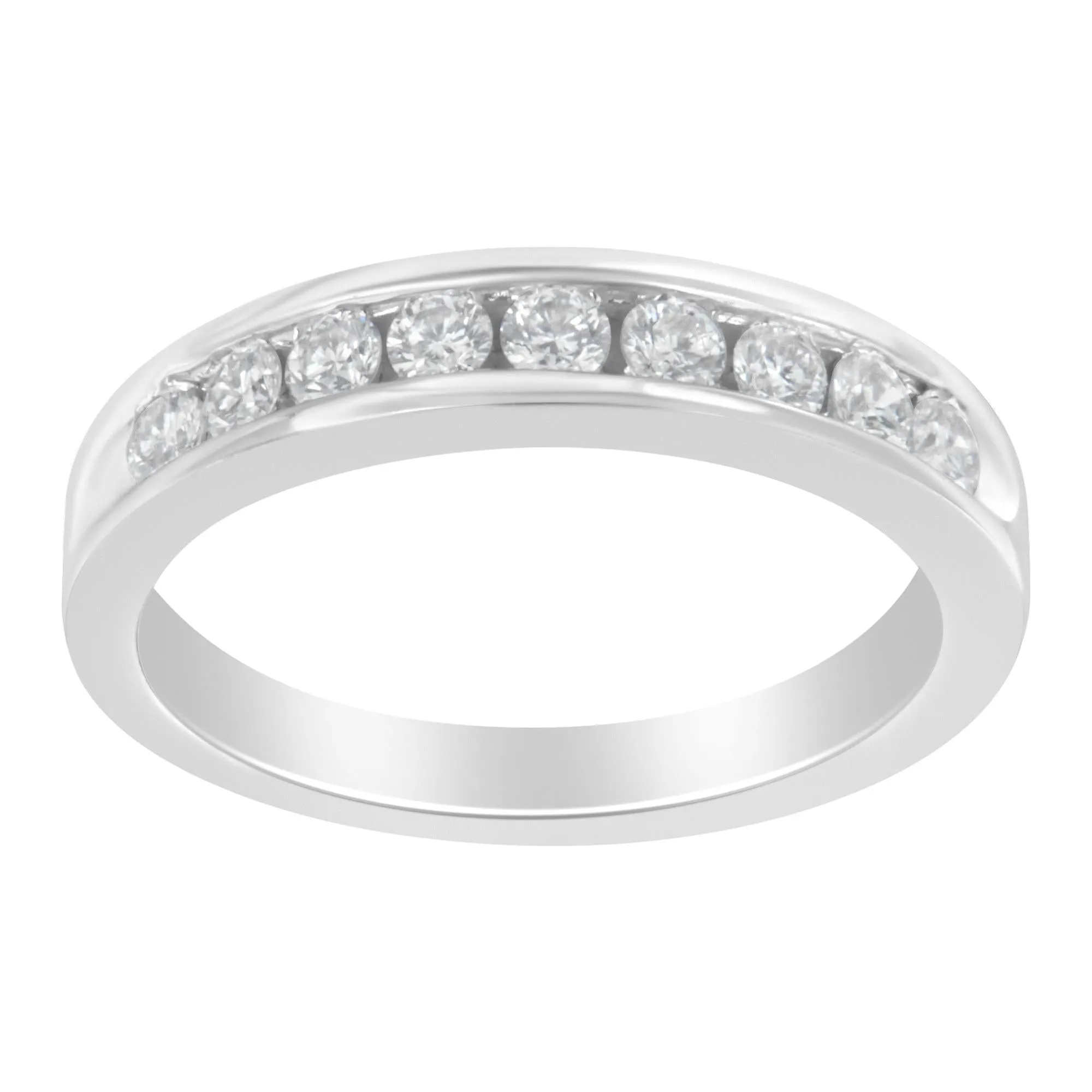 18K White Gold Round-Cut Diamond Ring (1/2 cttw, H-I Color, SI2-I1 Clarity) sold by Zulily product image thumbnail 2