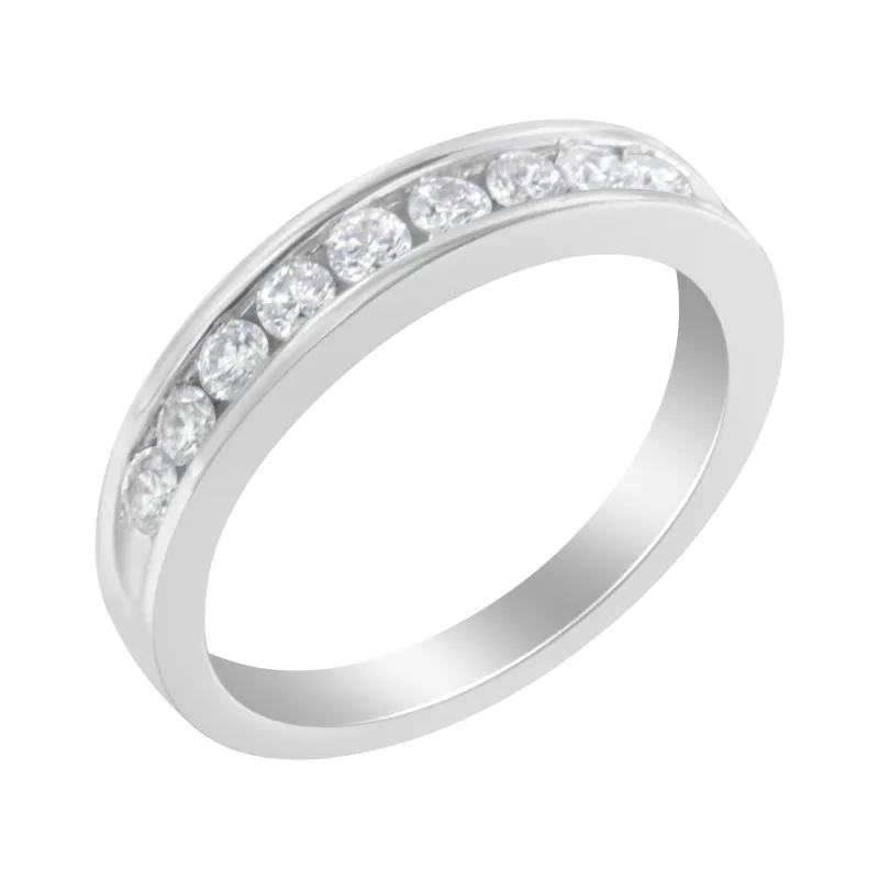 18K White Gold Round-Cut Diamond Ring (1/2 cttw, H-I Color, SI2-I1 Clarity) made by Zulily