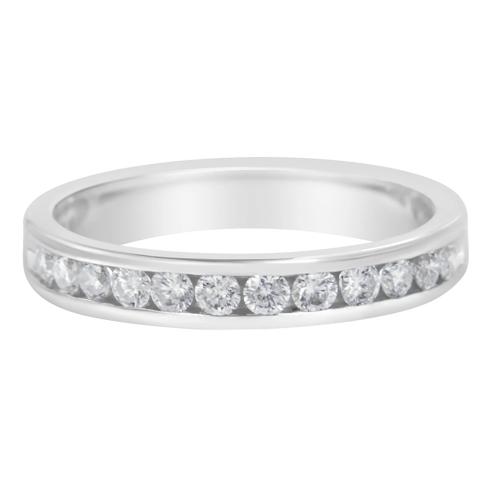 14K White Gold 1/2 cttw Diamond Band Ring (I-J Color, I2-I3 Clarity) sold by Zulily product image thumbnail 4