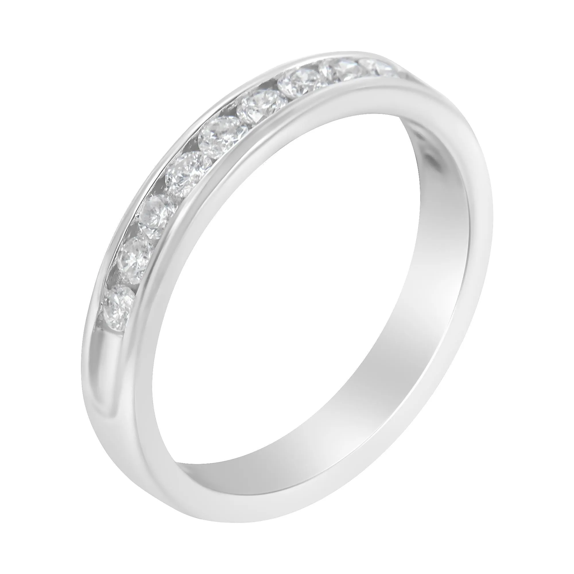 14K White Gold 1/2 cttw Diamond Band Ring (I-J Color, I2-I3 Clarity) sold by Zulily product image thumbnail 5