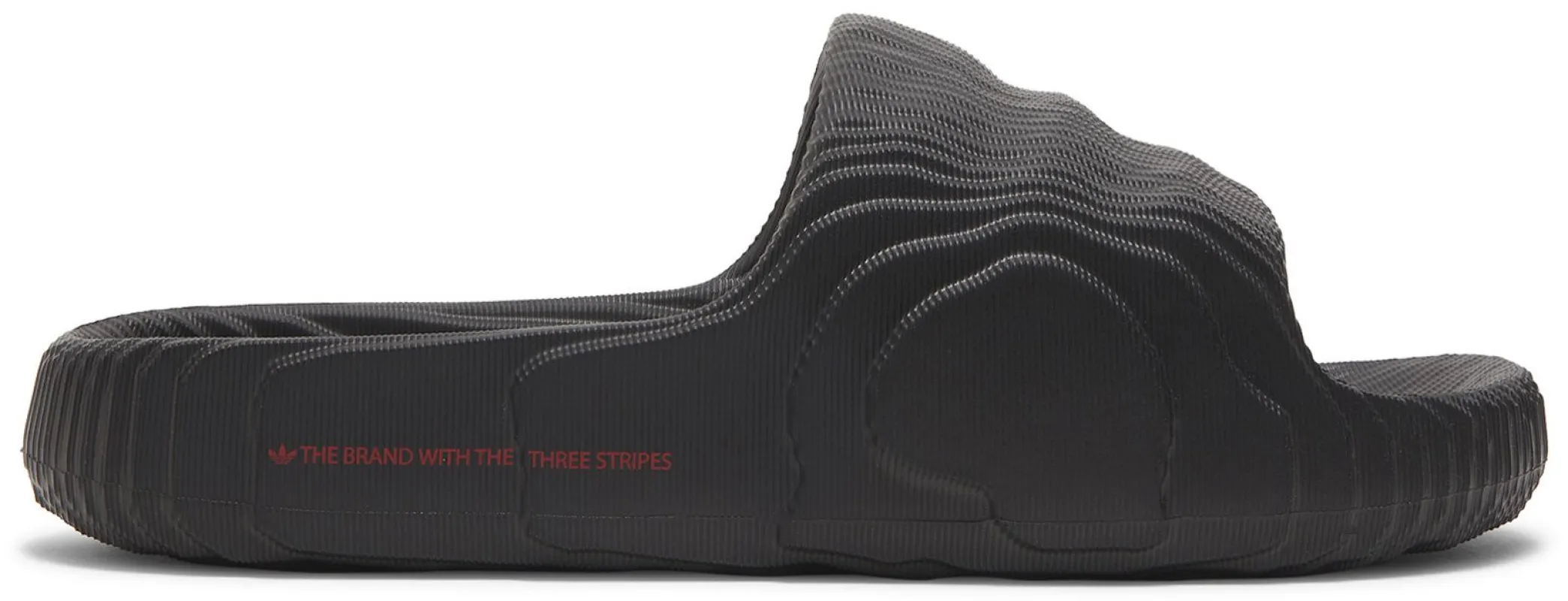 [ID4925] Mens adidas Adilette 22 'Black Scarlet' made by Adidas