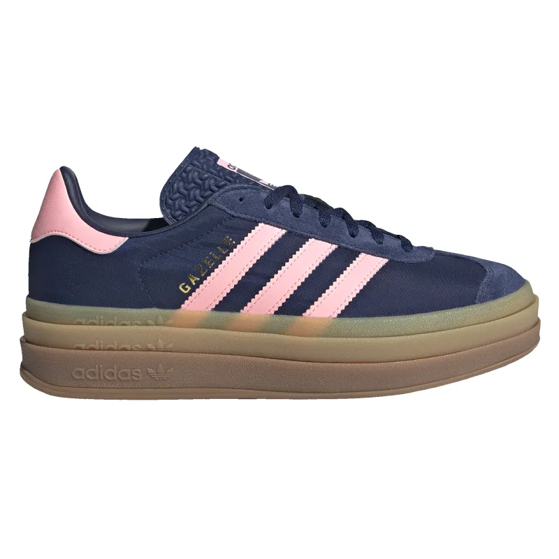 [IG4390] Womens adidas Gazelle Bold 'Dark Blue Pink Spark' made by Adidas