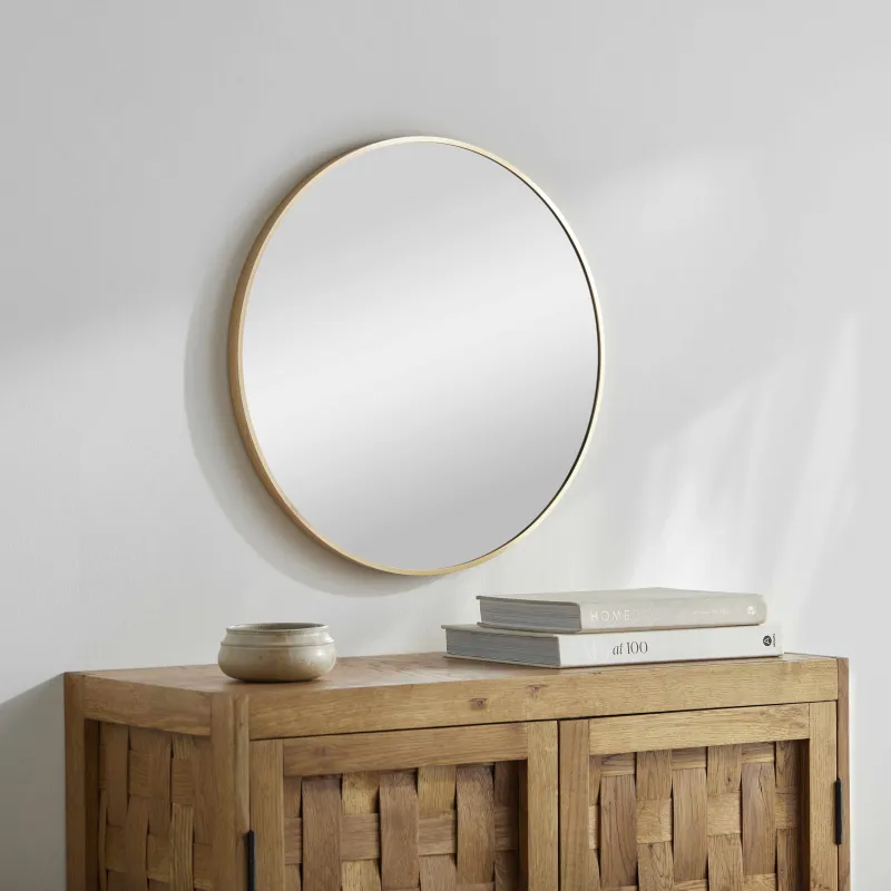 Pontalina Round Gold Mirror made by Zulily