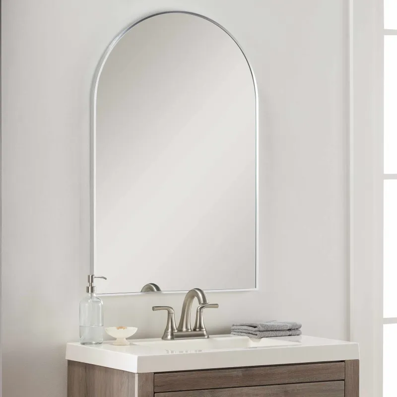 Brembilla Silver Gray Contemporary Mirror made by Zulily