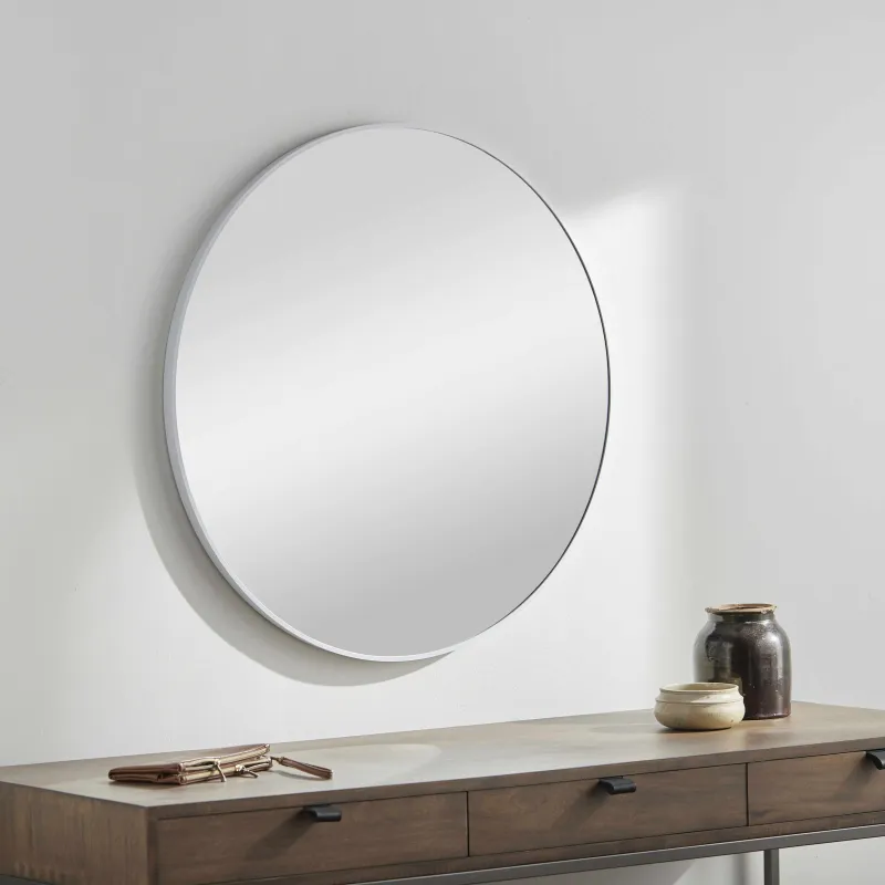 Pontalina Round White Mirror - Clearance made by Zulily