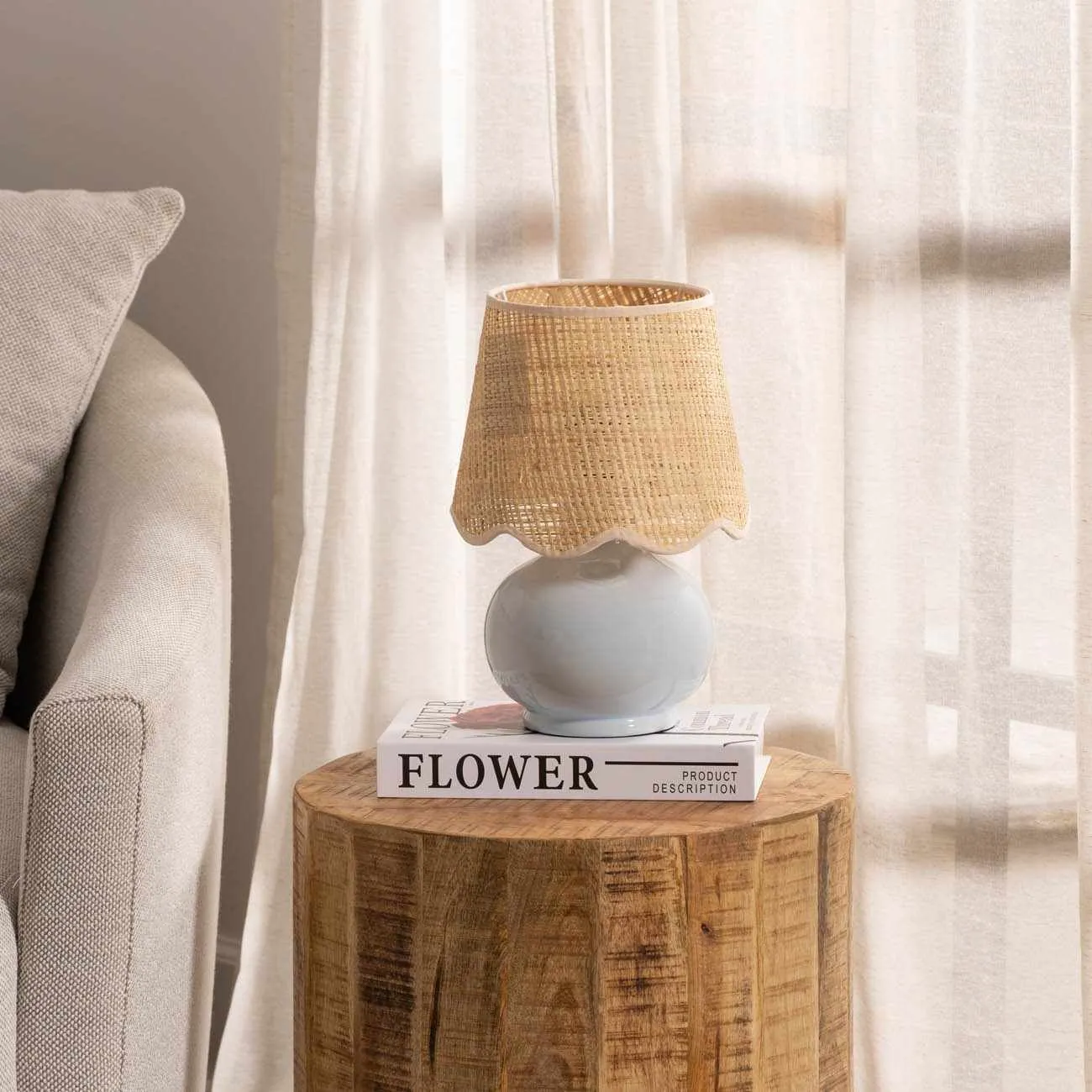 Tocae Blue Solid Ceramic Table Lamp sold by Zulily product image thumbnail 3