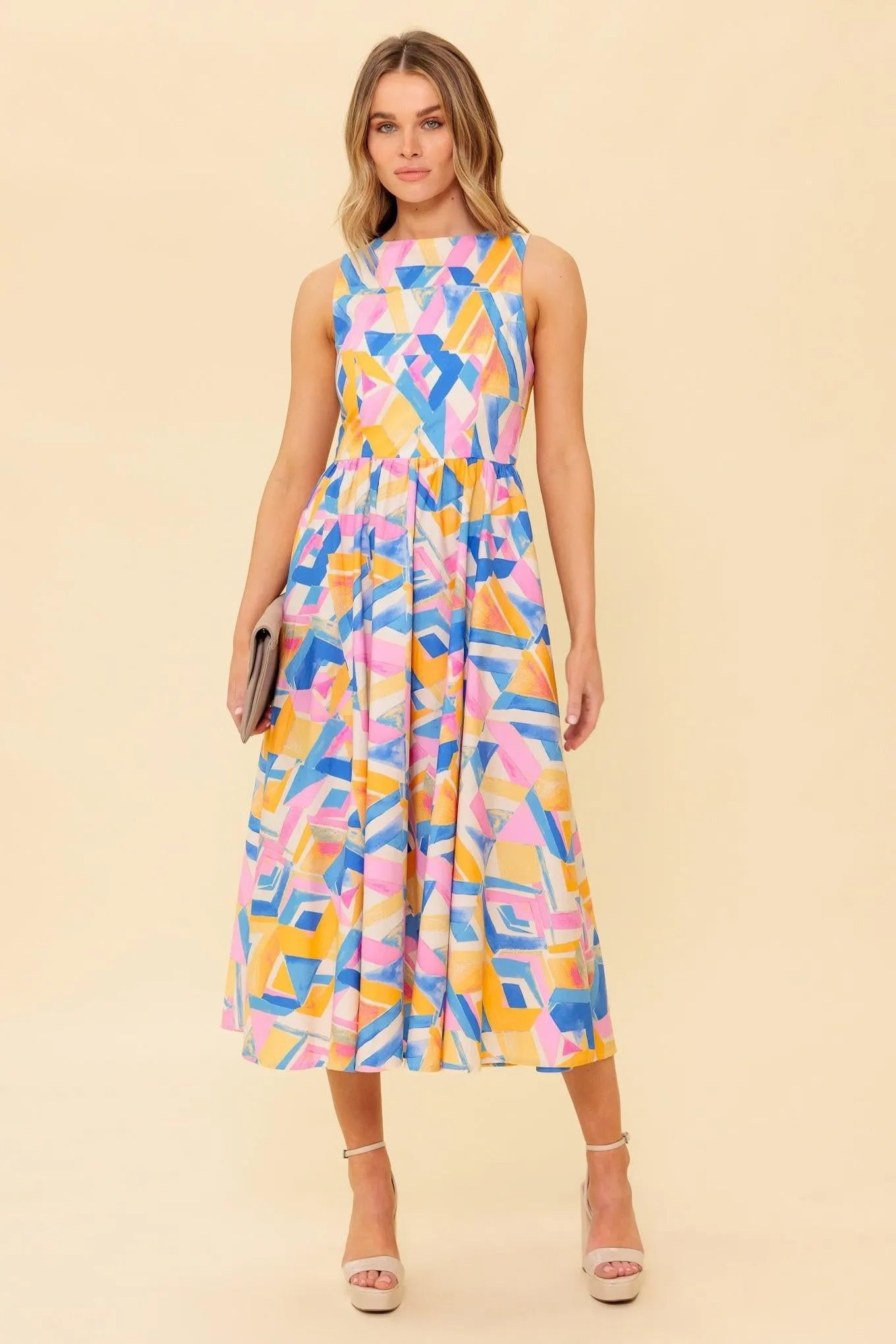 Patton Park Blue Woven Midi Dress sold by Zulily product image thumbnail 5
