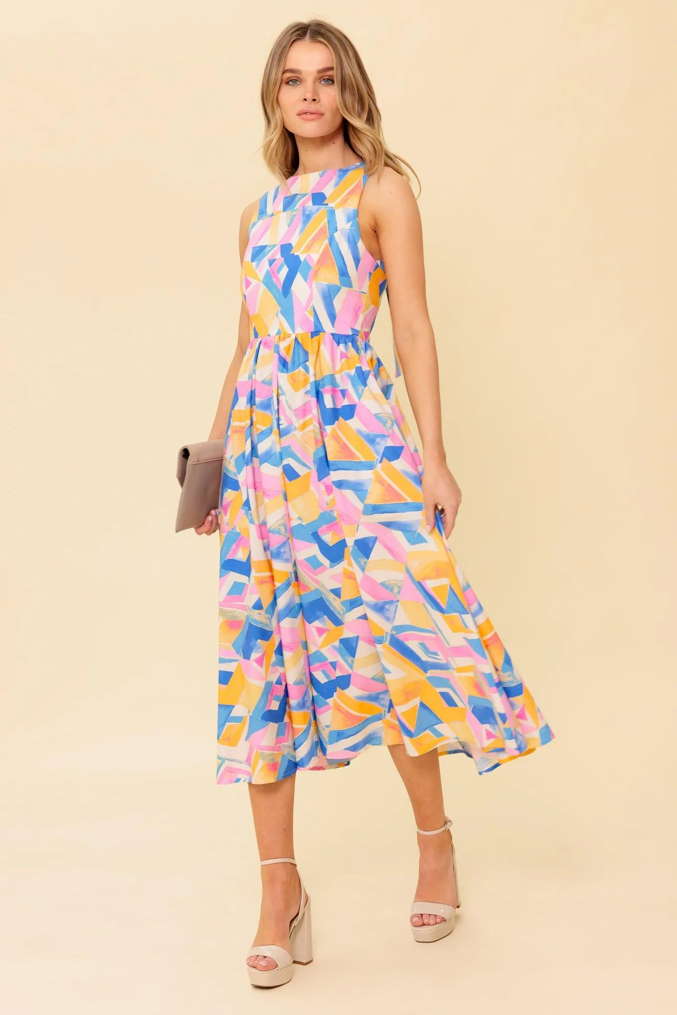 Patton Park Blue Woven Midi Dress sold by Zulily product image thumbnail 3