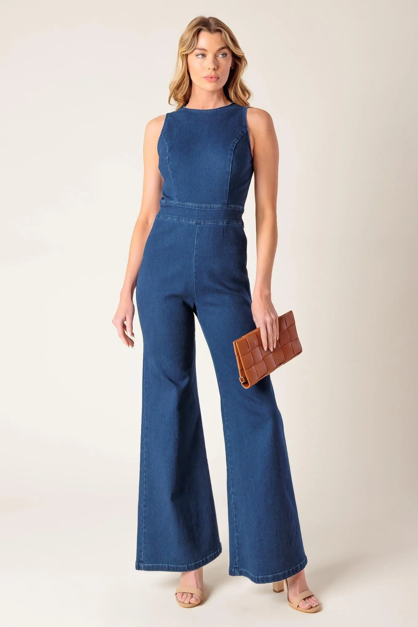 Book Nook Medium Indigo Denim Jumpsuit sold by Zulily product image thumbnail 3