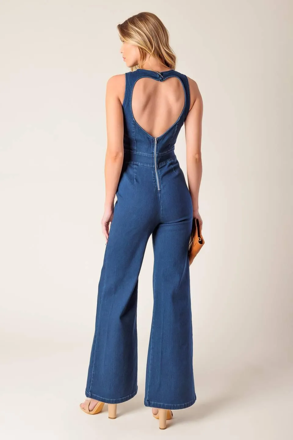 Book Nook Medium Indigo Denim Jumpsuit sold by Zulily product image thumbnail 4