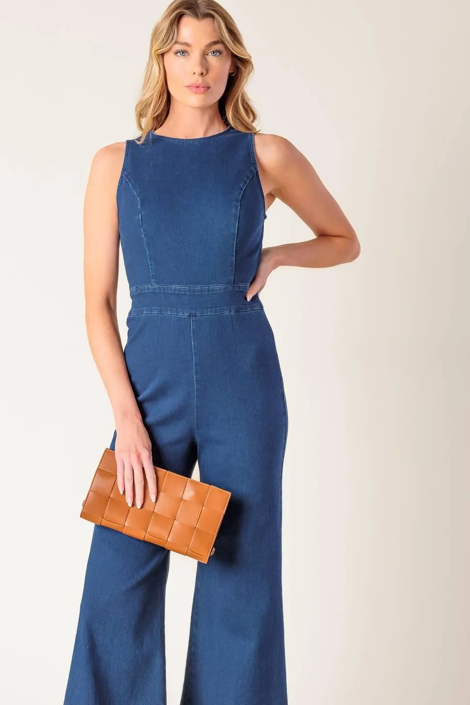 Book Nook Medium Indigo Denim Jumpsuit sold by Zulily product image thumbnail 5