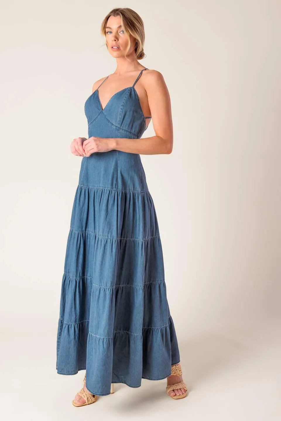 Sunday Best Chambray Midi Dress sold by Zulily product image thumbnail 4