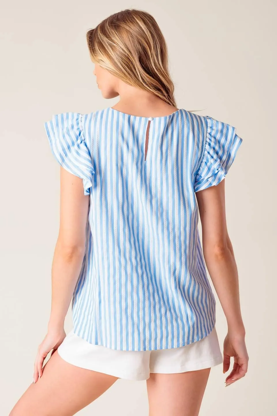 Sweet Harmony Blue Woven Top sold by Zulily product image thumbnail 2
