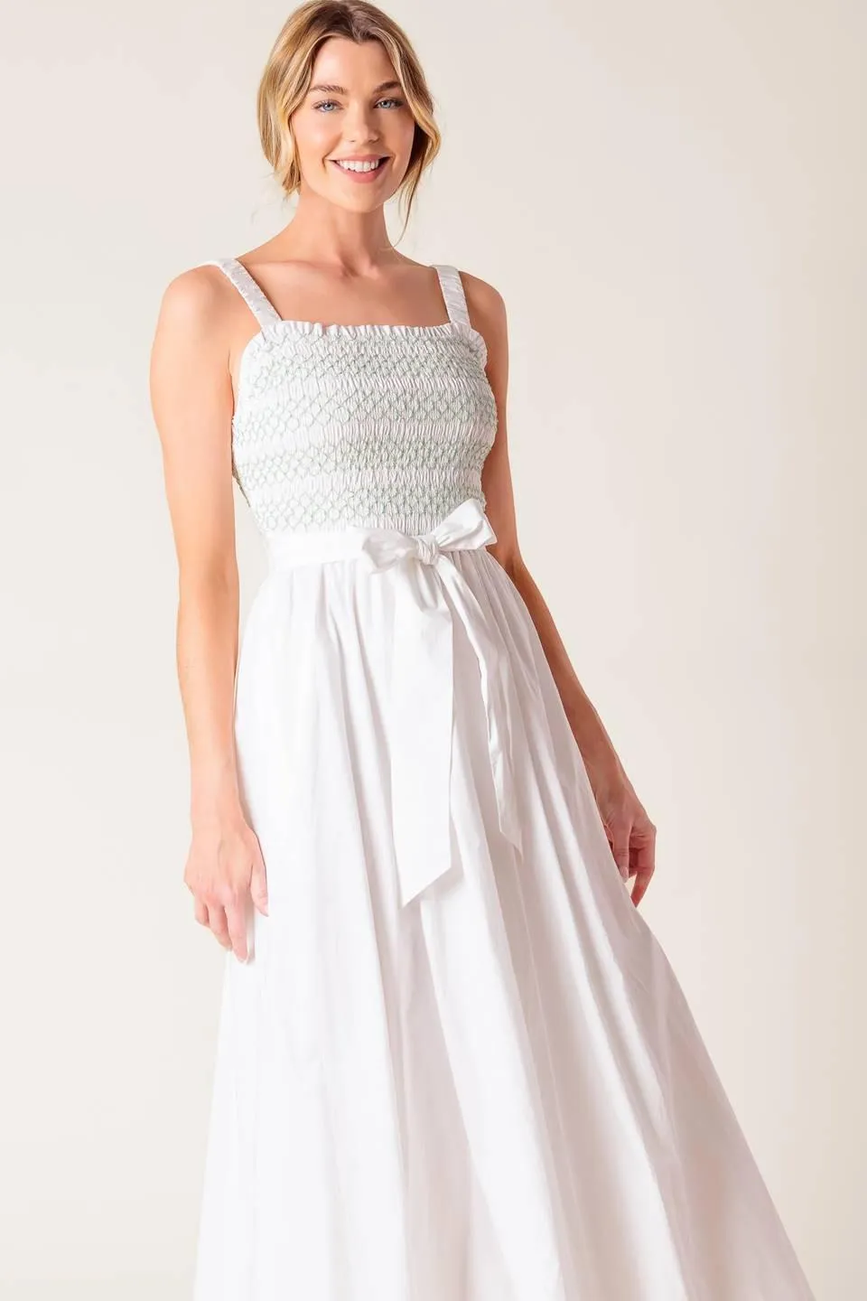 Romina Broderie Woven Midi Dress sold by Zulily product image thumbnail 3