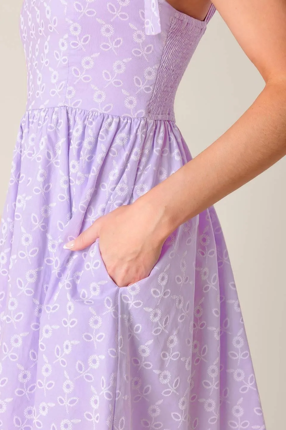 Night to Remember Lavender Woven Mini Dress sold by Zulily product image thumbnail 5