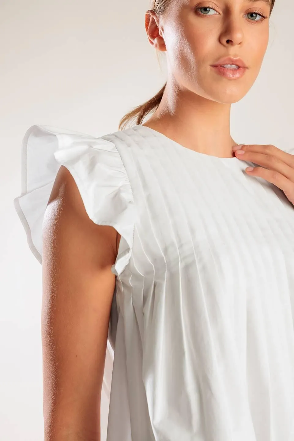 Memories in Focus White Woven Top sold by Zulily product image thumbnail 3